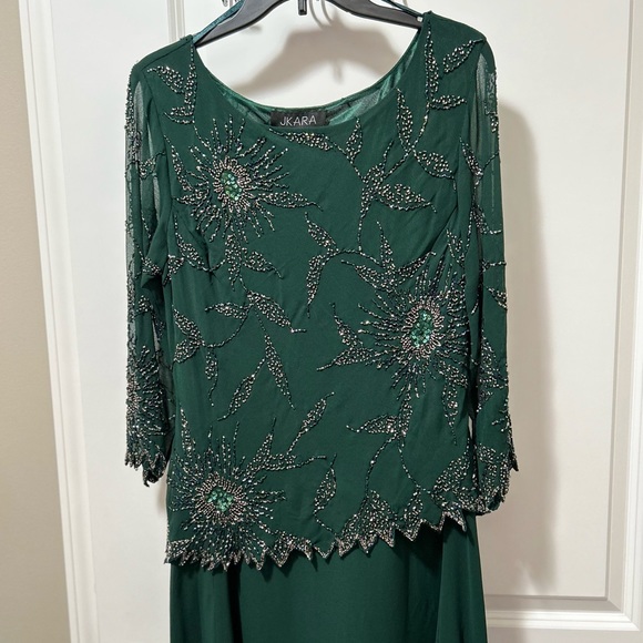 🛑SOLD🛑 J Kara women’s long beaded formal dress - NWT Size 10 - Picture 9 of 14